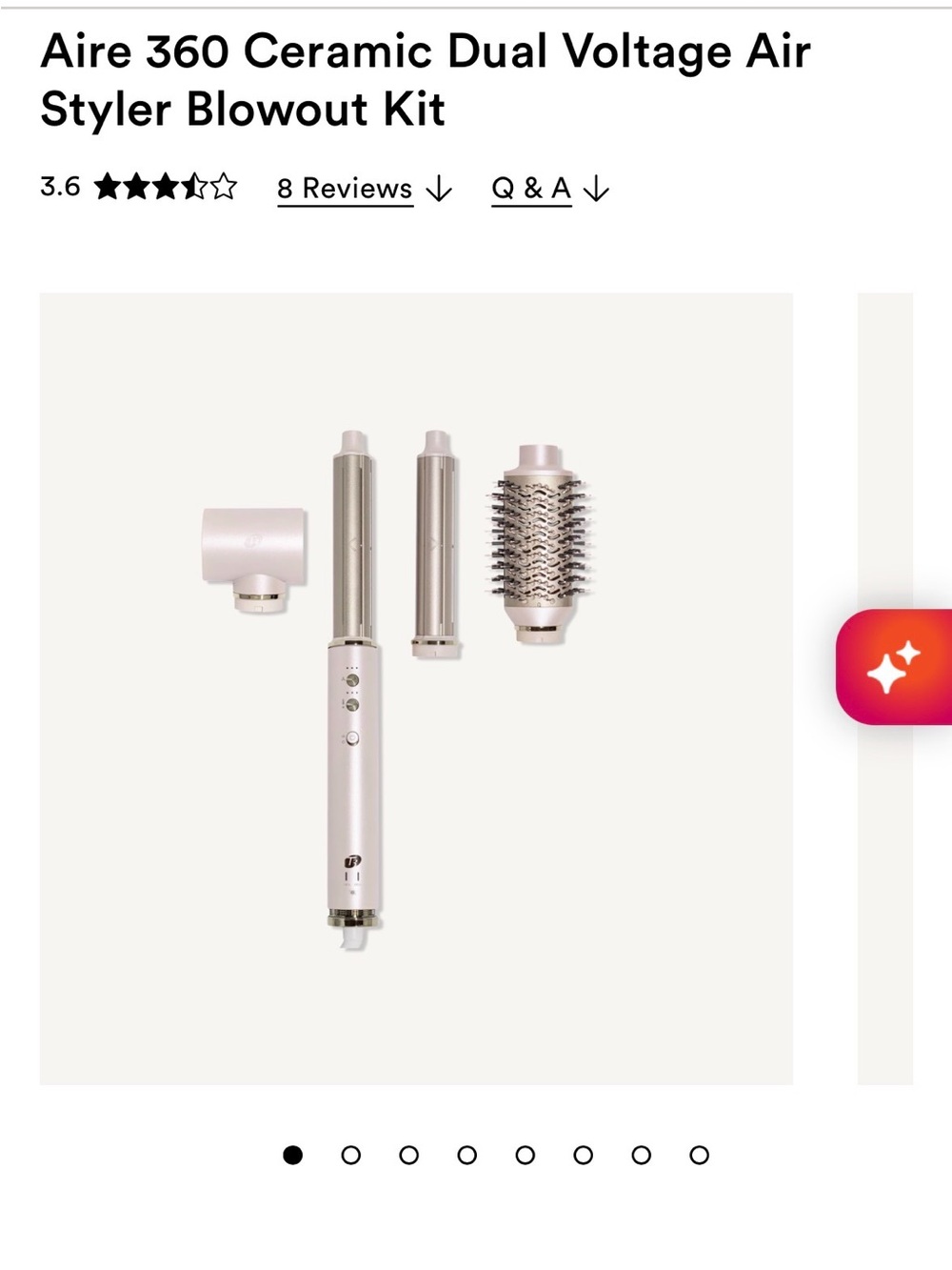 T3 Aire 360 Ceramic Air Styler Kit - Rose Gold